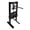 Black, variant on 6 Ton Hydraulic Shop Press, H-Frame Bearing with Adjustable Height (2.2"-9.4"), Stamping Plates for Metal Bending, Straightening, Automotive Repair & Garage Use