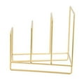 thumbnail image 3 of Square Metal Magazine Rack - Gold Finish, 3 of 4