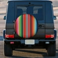 thumbnail image 5 of Kll Mexican Serape Blanket Stripes Tire Cover,Universal Wheel Tire Cover For Trailer, Rv, Suv, Truck,Camper And Many Vehicle,(15 Inch), 5 of 8