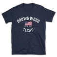 thumbnail image 1 of Brownwood Texas Patriot Men's Cotton T-Shirt, 1 of 1