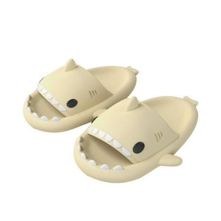 

Lesimsam Ladies Mens Cute Shark Slippers Non-Slip Shark s Mouth Open Slippers Summer Sole Sandals Casual Beach Shoes