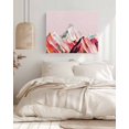 thumbnail image 3 of Mountains Pink Wall Art for Living Room,Canvas Picture Wall Decor for Bathroom Bedroom,Abstract Contemporary Graffiti Painting Art Painting Artwork for Office Hallway Dining Room Decor 20"x24", 3 of 8