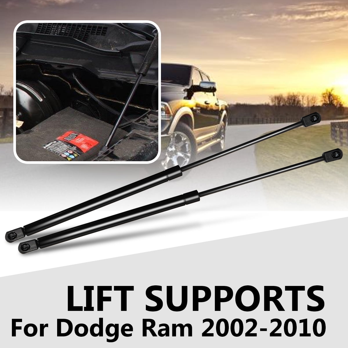 2pcs Trunk Lift Support Gas Strut Shock Fits 94-04 Ford Mustang SG304019