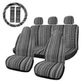 thumbnail image 1 of Conjunto Cubierta de Asiento de Coche Estilo Exótico Unique Bargains 10 Piezas Tela Baja Manta de Colores, 1 of 7