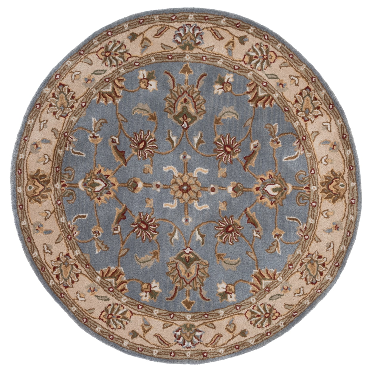 SAFAVIEH Royalty Wenona Oriental Wool Area Rug, Blue/Beige, 11' x 15'