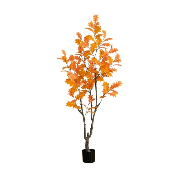 Nearly Natural 6ft. Autumn Oak Artificial Fall Tree