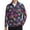 Colorful Palm Tree, variant on Mens Quarter Zip Pullover Puerto Rico Print Long Sleeve Shirt