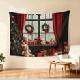 thumbnail image 6 of SOFIKAANMU Christmas Tapestries, Various Designs And Patterns, Winter Snow And Forest Tapestries, Bedroom And Dormitory Home Decor Tapestries, 6 Sizes, 80 X 60 Inches., 6 of 7