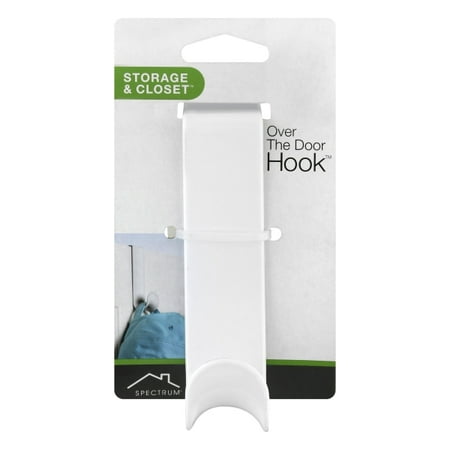 

Spectrum Diversified 24100 White Single Over The Door Hook