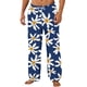 thumbnail image 3 of Ceisia Men Printed Brushed Warm Lounge Pants Elastic Waist Pocketed Home Gift Trousers, 3 of 4
