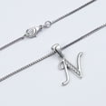 thumbnail image 3 of Juwaliy Collar Dije de Letra Inicial N para Mujer de Plata Esterlina 925 con Brillo, Dije de Monograma Personalizado, Joyería con Nombre Del Alfabeto, Regalo para Madre, Esposa, Hija, 3 of 9