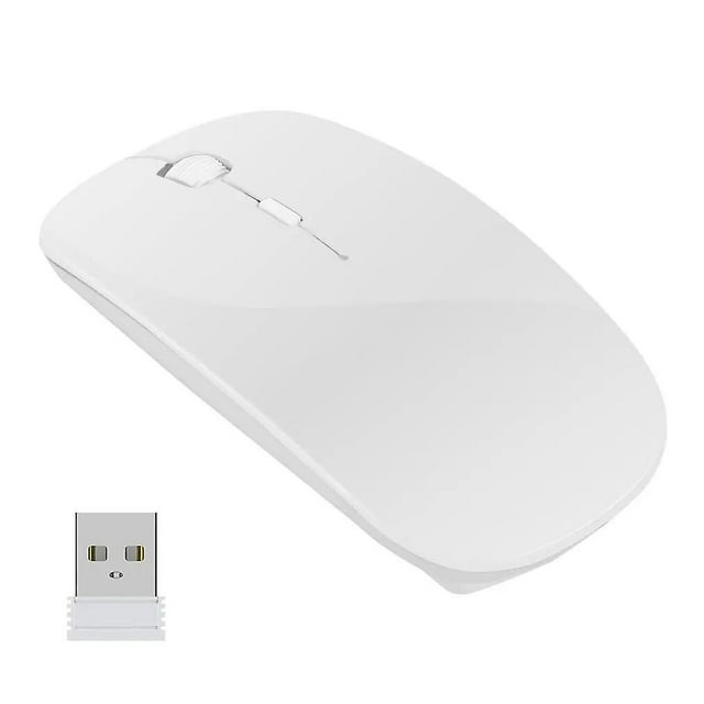Souris Sans Fil pour Ordinateur Portable Pc 2,4 GHz, Souris Rechargeables Usb, Souris Silencieuses pour Ordinateur Portable Pc Notebook, Souris Sans Fil, Balles de Suivi