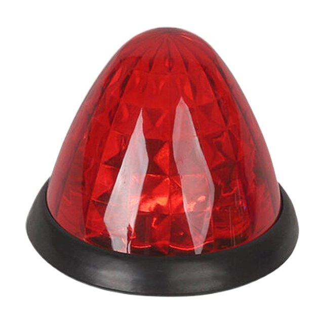 Clearance! Watermelon Side Marker Lights for Trucks Trailers–12V 24V LED Lights with Stainless Ring IP65 Multi Color Lens–Easy Install Vehicle Accessories for Semi Trucks Night Lights,Red