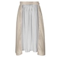 thumbnail image 6 of XIAOCHA Women's Tie Waist Dirndl Solid Satin Oktoberfest Midi Apron Dresses Casual Bottoms,Beige,Sizes M, 6 of 8