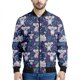 thumbnail image 5 of Chaqueta con cremallera y estampado 3D de animales de dibujos animados para hombre, chaqueta informal de calle con cremallera, sudadera estilo aviador para primavera y otoño, 5 of 5
