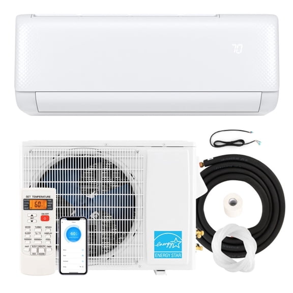 ALPULON 24000 BTU Ductless Mini Split Air Conditioner & Heater, 21 SEER2 Energy Star Certified Heat Pump, WiFi Enabled AC Heating & Cooling System