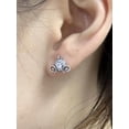 thumbnail image 4 of Cute Pumpkin Carriage Stud Earrings for Women 925 Sterling Silver Cubic Zirconia Vintage Lucky Princess Tiny Small Studs Cartilage Hypoallergenic Holiday Birthday Halloween Jewelry Dainty Gifts, 4 of 6