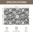 thumbnail image 3 of Placemat, Pioneer Flower Floral Print Pattern Place Mats Table Mat Set Of 2, PVC Washable Placemats for Party Kitchen Dining Decoration, 18x12 Inch, Fade Resistant, 3 of 6