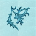 thumbnail image 1 of Ahgly Company Tapis d'Intérieur Lavable à la Machine, Carré, Transitionnel, Bleu Électrique, Tapis de Zone, 7 Pieds Carré, 1 of 7