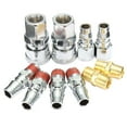 thumbnail image 1 of OUNONA 10Pcs Iron Quick Connector Silver 4 Type Set Easy Install Corrosion Resistant, 1 of 6
