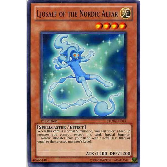 YuGiOh Storm of Ragnarok Common Ljosalf of the Nordic Alfar STOR-EN014