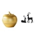 thumbnail image 1 of Conjunto Moderno De Figuras De Resina Y Ciervo, Escultura Artística De Frutas Y Animales Para Mesa, Estantería, Comedor, Dormitorio, Oficina, Sala De Estar, Estudio, Balcón., 1 of 8