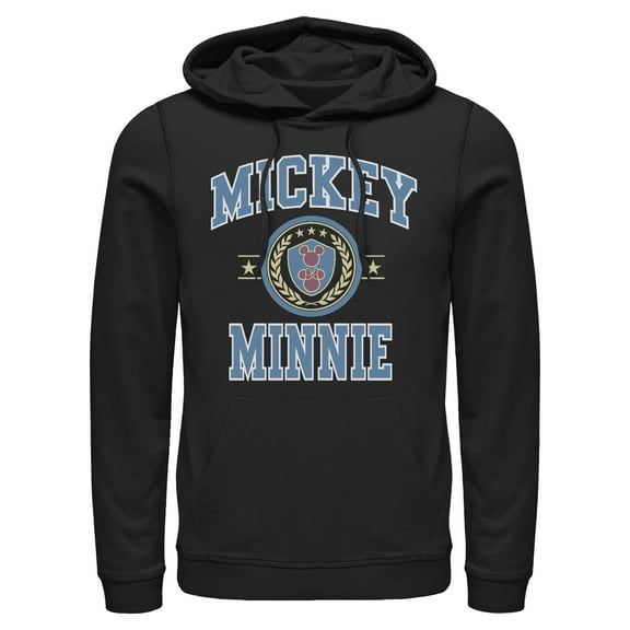 Mens Mickey & Friends Duo College Badge Lightweight Hoodie