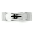 thumbnail image 4 of 925 Sterling Silver Rhodium-plated 6mm Enamel Fancy Band Ring Size 8.5, 4 of 7