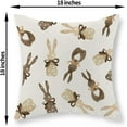 thumbnail image 5 of Easter Pillow Covers 18x18 Inch Set of 2, Polka Dot Love Heart Bunny Decor Throw Pillows Farmhouse Spring Easter Decorations Rabbit Pillowcase Square Linen Outdoor Cushion Case for Couch Home, 5 of 6
