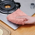 thumbnail image 5 of 5-Pack Absorbent Coral Dish Cloths for Kitchen Cleaning, reusable Sink Wipe Rag Towels, Green, 5 of 6
