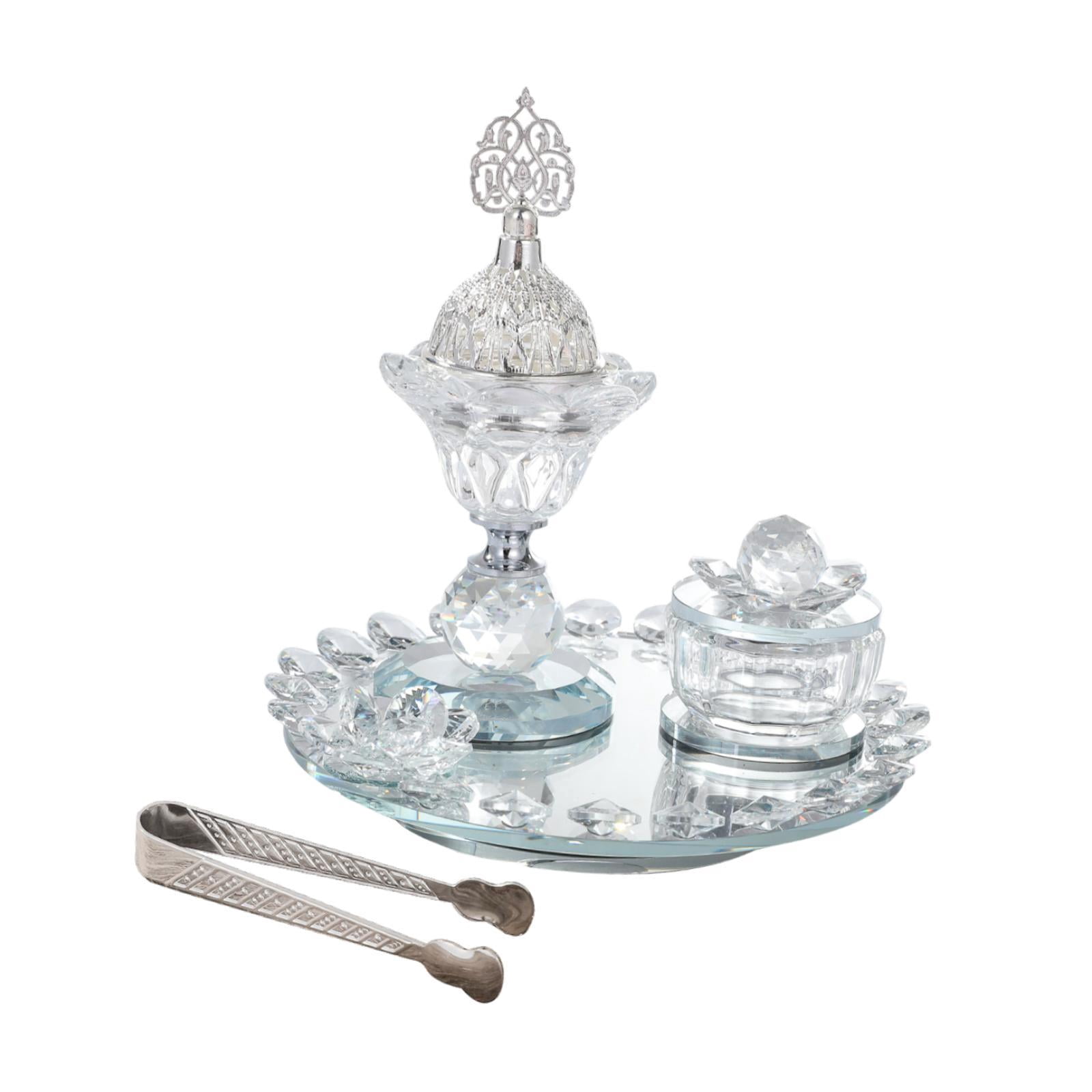 WLPZXP Glass Incense Burner Set Arabian Incense Burner Holder for Home Bedroom Yoga