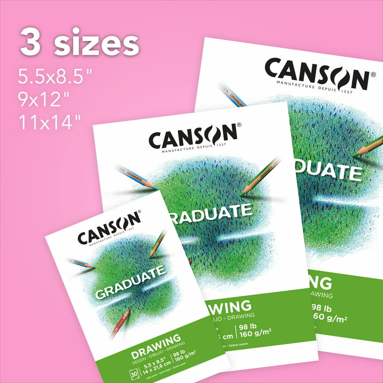 2 x Canson Watercolor Paper Pad, 30-sheet, 9-Inch by 12-Inch, X-Large