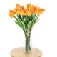 thumbnail image 5 of Tulipán Artificial De Tacto Real Mini Tallo único Tulipanes Amarillos Y Blancos Coche Taxi Flor PU Ramo De Flores Falsas Regalo Para La Decoración De La Boda De La Habitación, 5 of 7