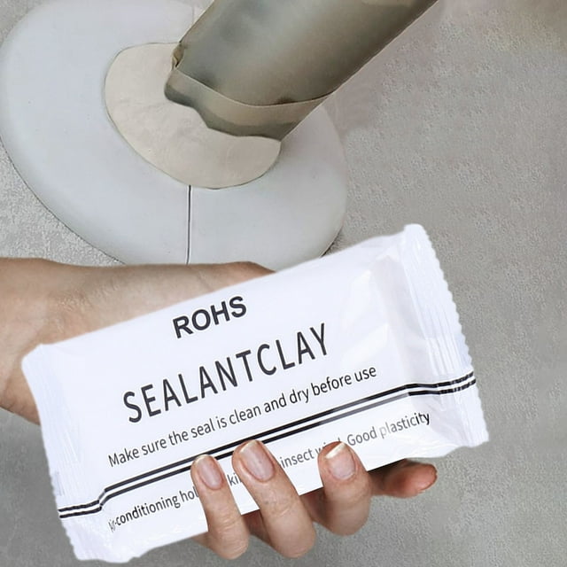 WIFKLSIIPG Scellant Mastic Étanche Mise à Niveau 2025 Argile d'Étanchéité Réparation Rapide Boue pour Raccordement de Drain Trou Mural Joint de Trou de Climatisation