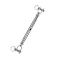 thumbnail image 2 of Youkk Tendeur de Câble en Acier Inoxydable Corps Fermé Fourche Vis Gréement Argent M8 1ensemble, 2 of 6
