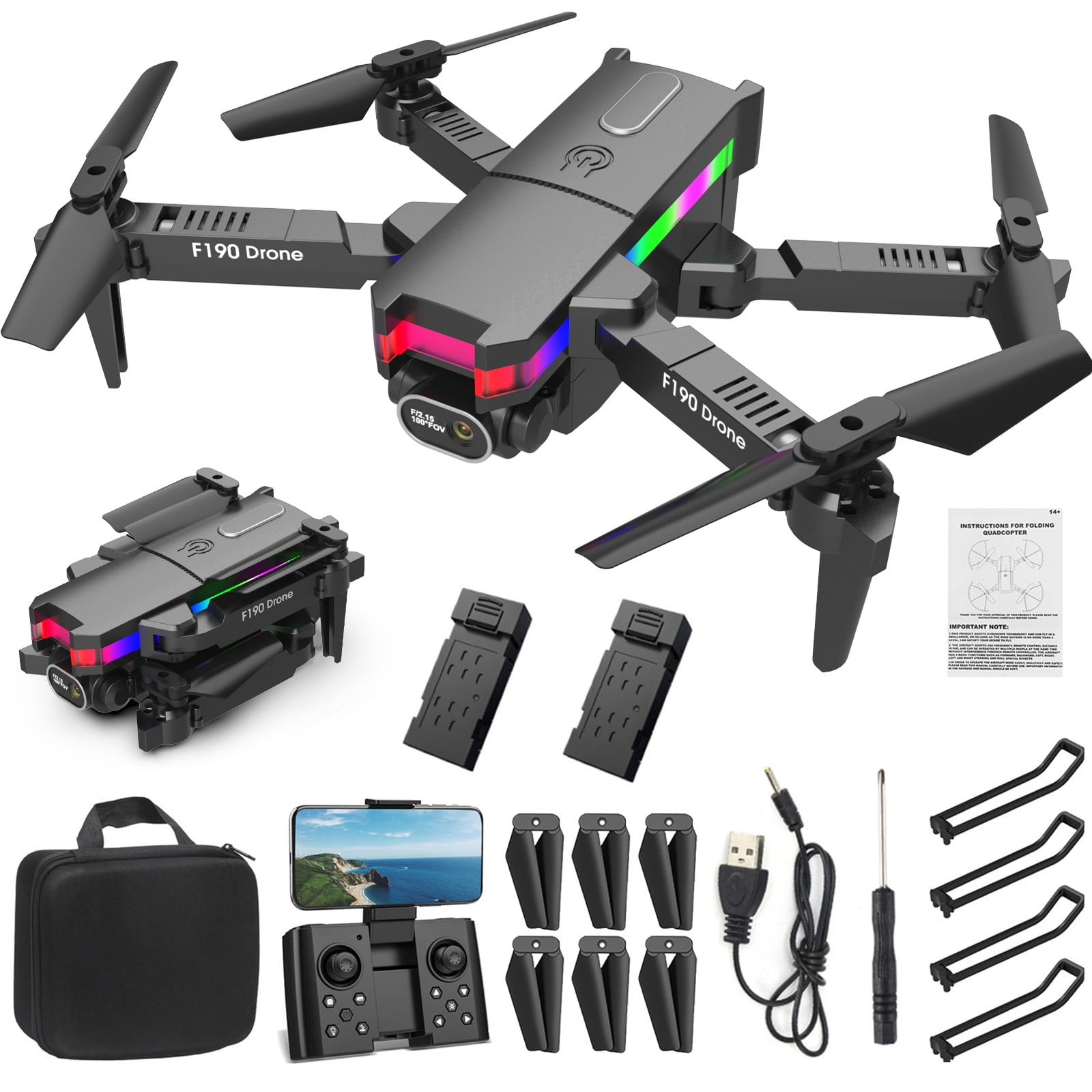 IGEED Drone with Dual 4K HD FPV Camera,Remote Control Quadcopter Toys with Altitude Hold,Headless Mode,Speed Adjustment,Gifts for Christmas Birthday,Toys for Boys Girls