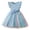 Blue, variant on RUTAYY Toddler Girls Dress Ruffled Tie Bow Short Sleeved Star Sequin Gradient Mesh Princess Dress Classic Versatile Dresses, Blue, 2-3 Years