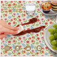 thumbnail image 6 of Pioneer Flower Floral Print Pattern Round Tablecloth 60 X 60 Inch, Wrinkle Resistant Wipeable Table Cloth for Kitchen Dining Picnic Patio Party, 6 of 6