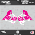 thumbnail image 3 of Kalair GFX Graphics Kit for Kawasaki KDX200 (1991-1994) Legend Series, 3 of 5