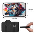 thumbnail image 3 of Bingfone Car Four-Season Universal Armrest Box Mat,Car Armrest Seat Cover Soft Leather Waterproof Armrest Cover Center Console Mat-Tie-Dye Wolf Head, 3 of 7