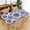 Delft-Flower, variant on YESAD Waterproof Fitted Rectangle Tablecloth With Elastic Edge, Wipeable Table Cover For 6 Ft Tables, Perfect For Outdoor Picnic & Camping,24x48in,Jungle-Leaf