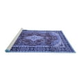 thumbnail image 2 of Ahgly Company Machine Washable Indoor Rectangle Persian Blue Traditional Area Rugs, 8' x 12', 2 of 4
