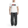 thumbnail image 5 of CafePress - I Love My Girlfriend Men's Light Pajamas - Men's Light Loose Fit Cotton Pajama Set, 5 of 7