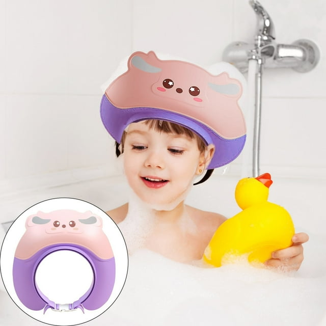 Head Hair Rinser Baby Shampoo Cap Childrens Shower Hat Infant Wash Hair Shield Cap Kids Bath