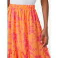 thumbnail image 3 of Scoop Women's Ruffle Tiered Midi Skirt, 3 of 5