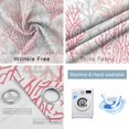 thumbnail image 6 of Blackout Curtains for Bedroom, Pink Grey Coral Coastal Room Darkening Window Drapes for Living Room, Summer Beach Seaside Nautical Thermal Insulated Grommet Curtains, 52x90 inch, 2 Panels, 6 of 9