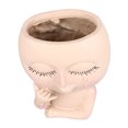 thumbnail image 4 of Macetas de resina con forma de cara para el hogar, macetas con forma de cara para plantas de interior y exterior con orificio de drenaje., 4 of 14