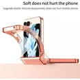 thumbnail image 6 of Built-in with Screen Protector Magnetic Case for Samsung Galaxy Z Flip 5 4 Compatible with Magsafe,Full Hinge Protection, Transparent Anti-Yellow Transparent Cover (Blue,for Samsung Z Flip 5), 6 of 18