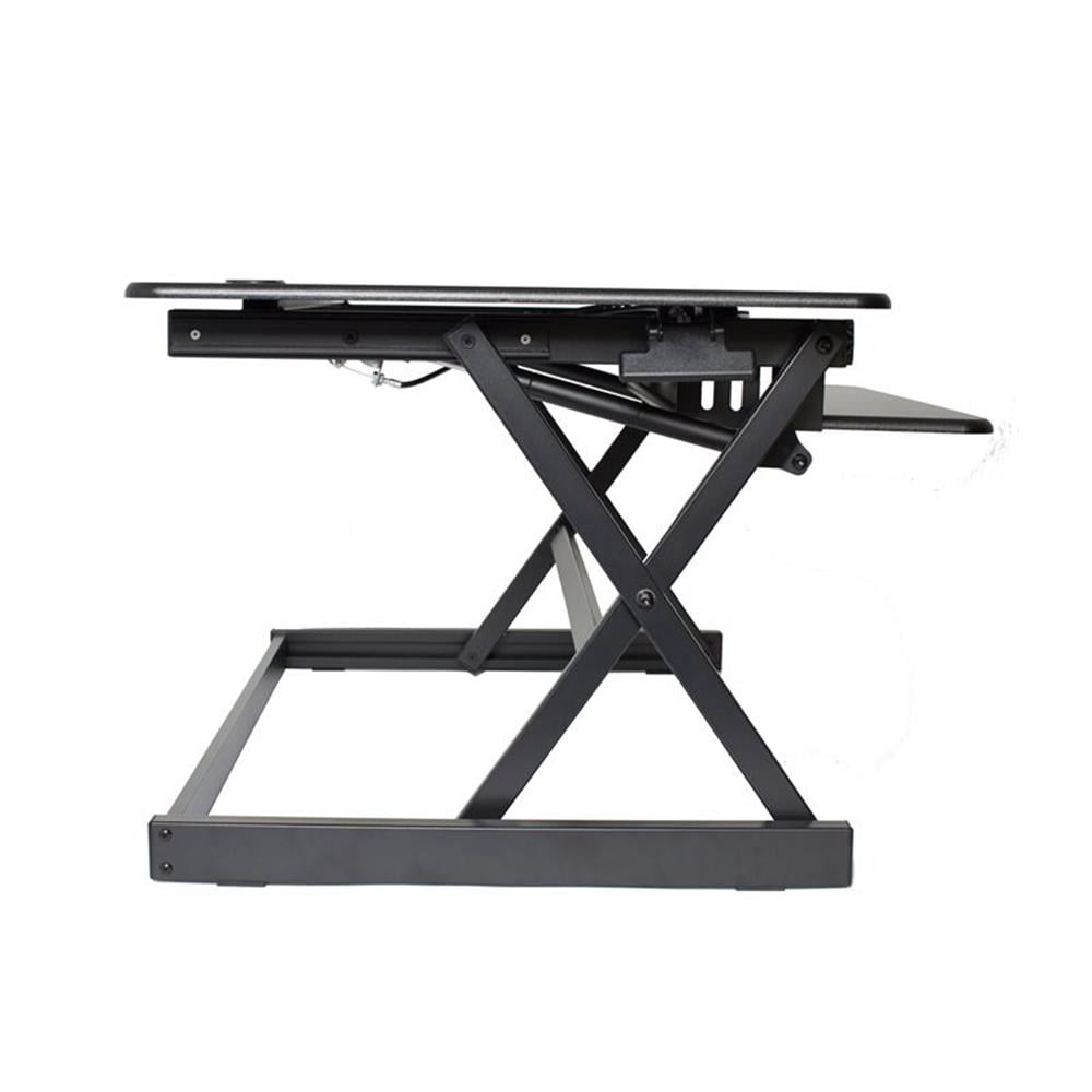 Pemberly Row 40" Large Height Adjustable Standing Desk Converter - Black