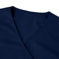 thumbnail image 6 of Straight Leg Jogger Scrub Set Womens Stretch V-Neck Scrub Top & Cargo Pant Medical Uniform Dark Blue L, 6 of 7